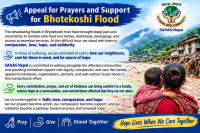 Appeal for Prayers and Support for Bhotekoshi Flood
